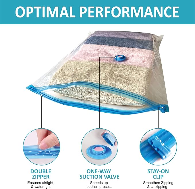 Vacuum Storage Bags, 10 Jumbo Space Saver Bags - Image 5