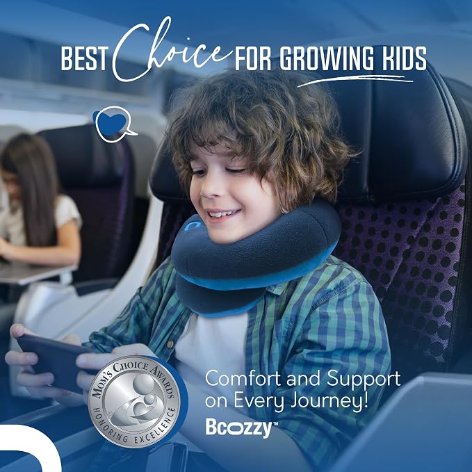 BCOZZY Kids Travel Neck Pillow– Patented Soft Child Pillow - Image 8