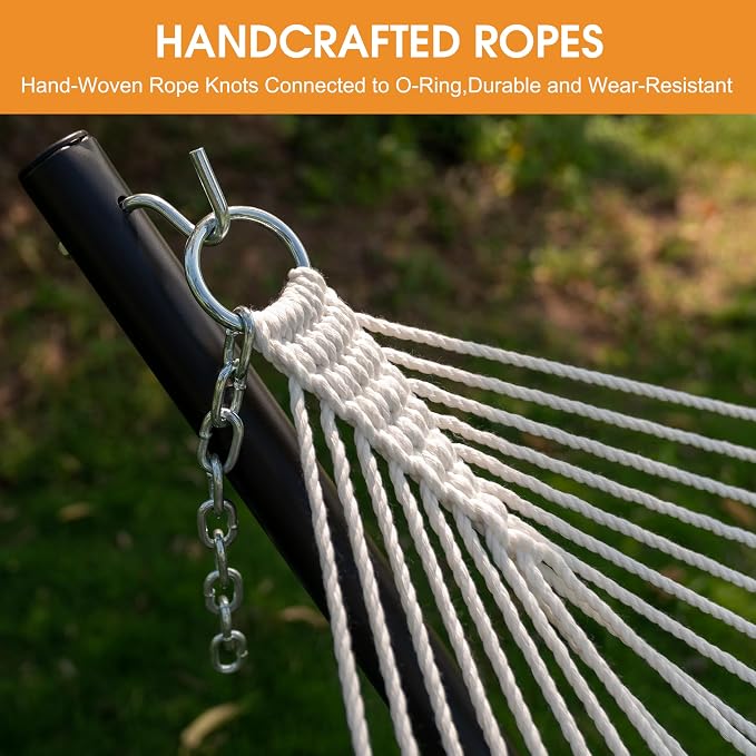 Lazy Daze Hammocks 11 FT Double Outside Hammock Quick Dry Olefin Fabric Hammock - Image 7