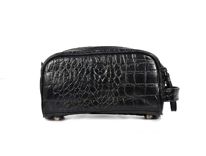 10" Premium Leather Toiletry Travel Pouch - Image 9