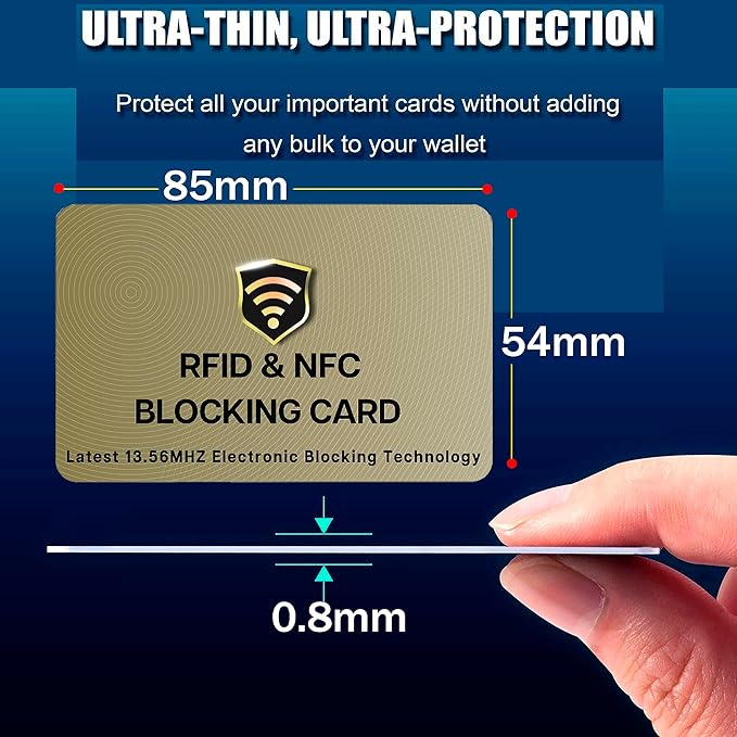 SaiTech IT RFID Protected Cards, 3 Pack One Card Protects Entire Wallet Purse - Image 2