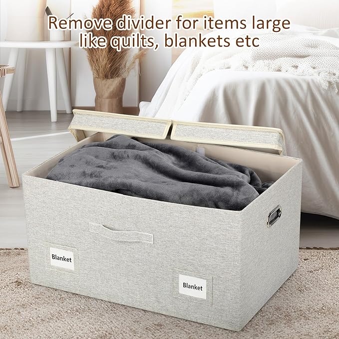 75 Quarts Extra Large Decorative Storage Bins - Image 7