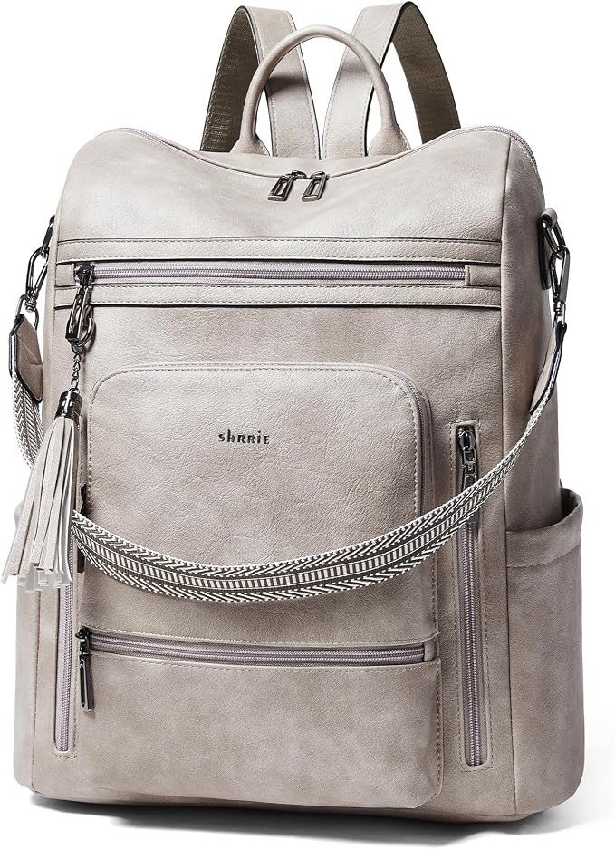 Shrrie Vegan Leather Laptop Backpack by Shrrie
