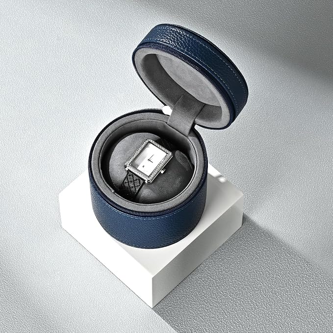 Oirlv Luxury Leather Watch Travel Case Single Watch Case - Image 4