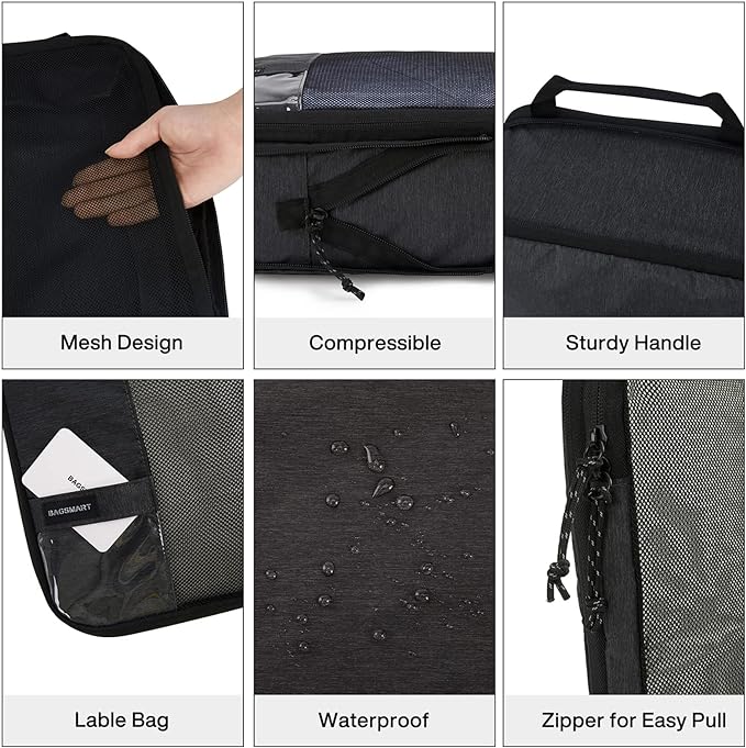 BAGSMART 6 Set Compression Packing Cubes - Image 5