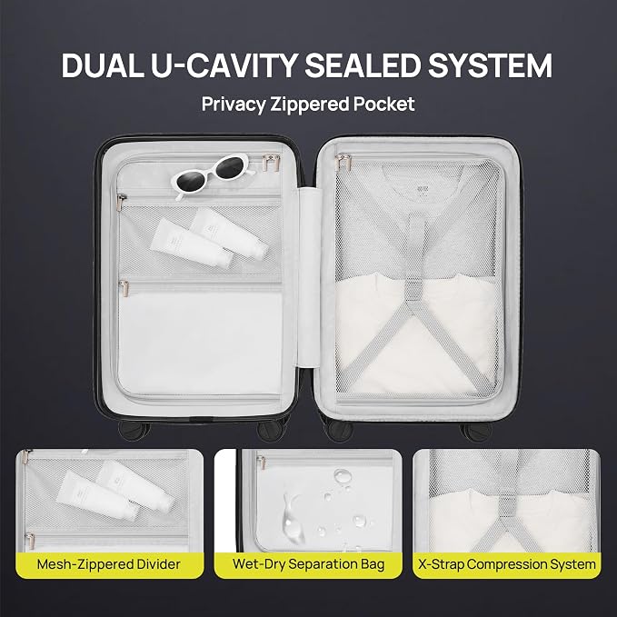 NINETYGO Carry on Luggage 22X14X9 Airline Approved - Image 7