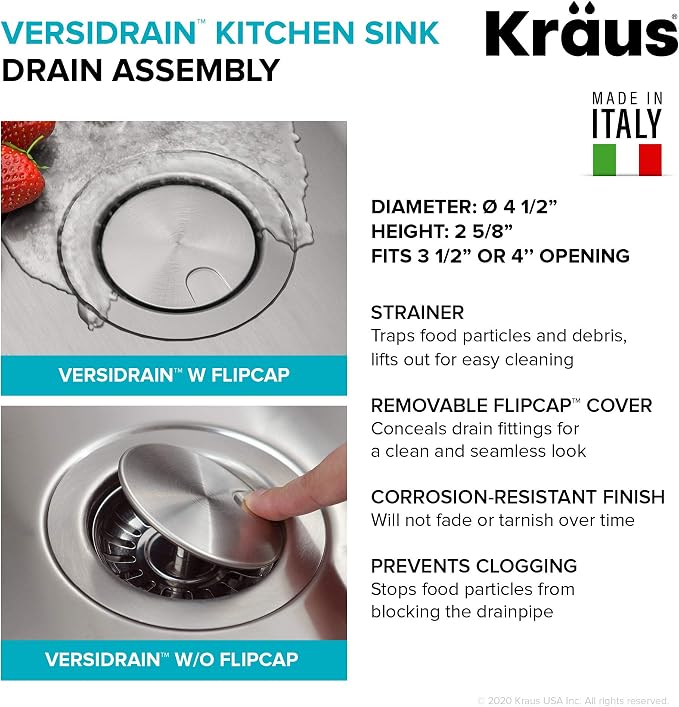 KRAUS Dex 21-inch Undermount 16 Gauge Stainless Steel Single Bowl Kitchen Sink - Image 9
