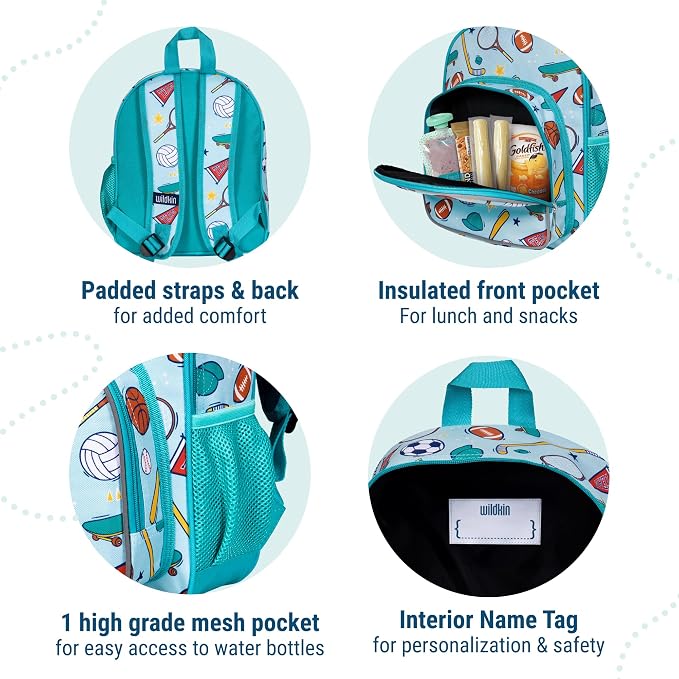 Wildkin 12-inch Kids Backpack – Padded, Adjustable - Image 3