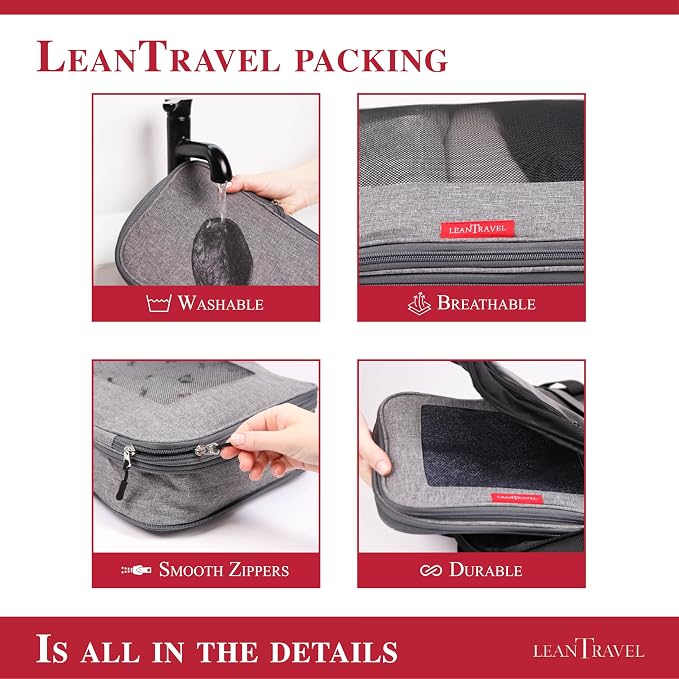 Compression Packing Cubes for Travel Organizers - Image 8