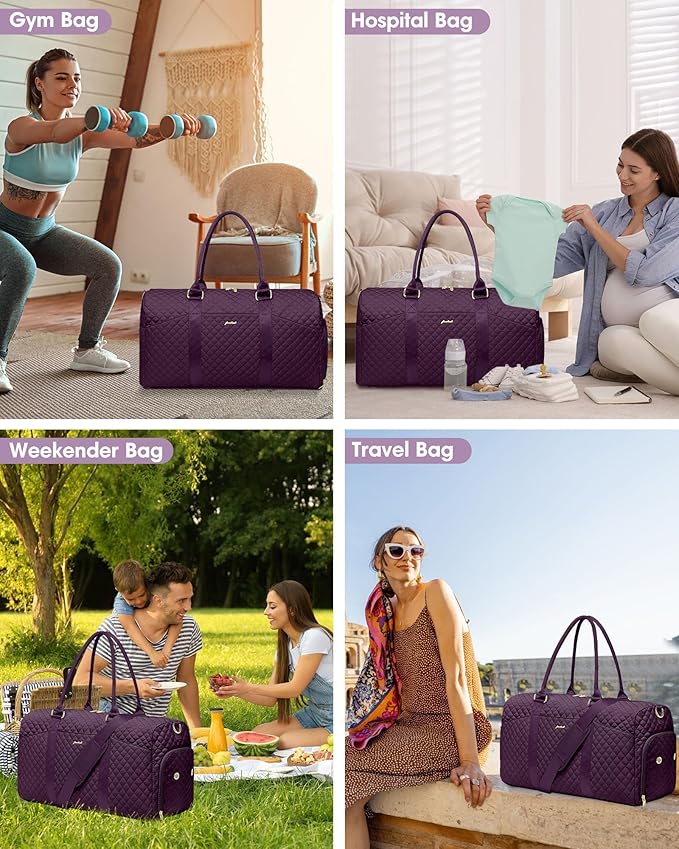 Women Duffle Weekender Travel Bag: Large Duffel Bags - Image 4