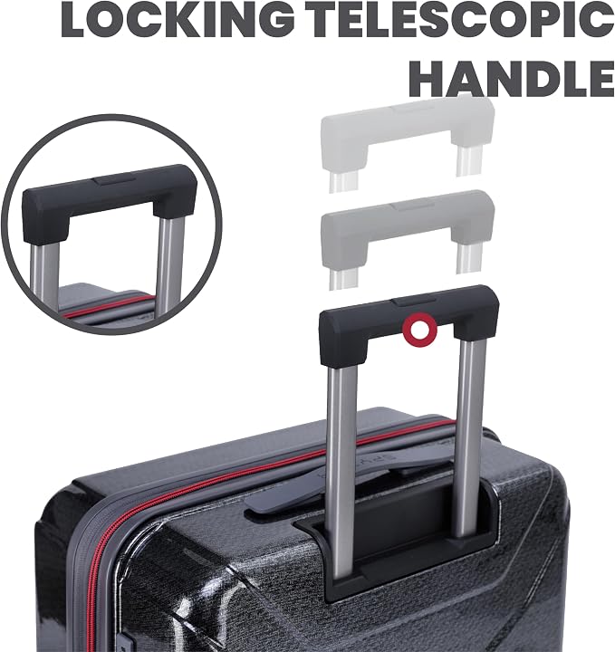 Spyder Traverse 3 Piece Luggage Set, 360° Spinner Wheels, TSA Approved Lock - Image 5