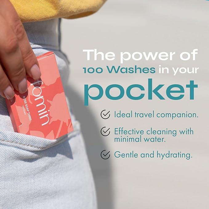 FOMIN - Paper Soap Sheets for Hand Washing - Tea Tree Portable Travel Soap - Image 3