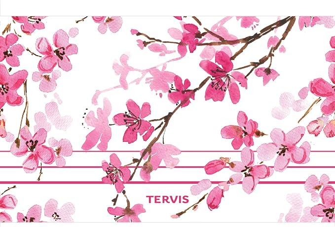 Tervis Traveler Sakura Japanese Cherry Blossom Triple Insulated Tumbler Travel Cup Keeps Drinks Cold & Hot, 20oz, Stainless Steel - Image 2