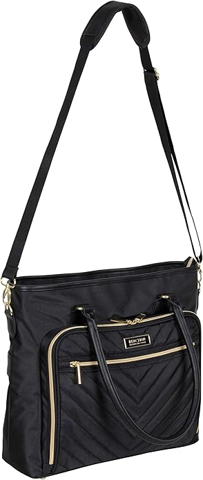 Kenneth Cole REACTION Chelsea Quilted Chevron 15" Laptop & Tablet Business Tote - Image 6