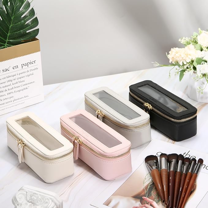 Aveniee Clear Makeup Brush Bag, Slim Brush Holder Cosmetic Case, Small Travel - Image 7