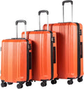 Coolife Luggage Expandable Suitcase PC+ABS 3 Piece Set by COOLIFE