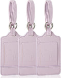 Teskyer Luggage Tags, 3 Pack Premium PU Leather Luggage Tags by TESKYER