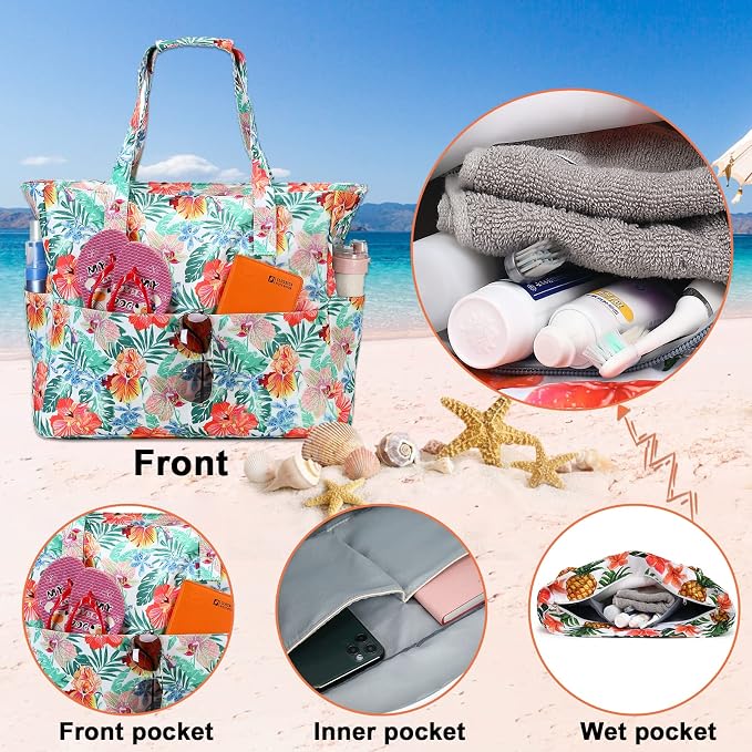 Waterproof Beach Tote Pool Bags - Image 4