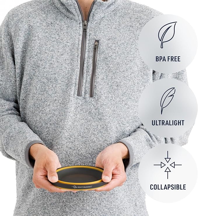 Sea to Summit Frontier Ultralight Collapsible Bowl, Sulphur Yellow - Image 4