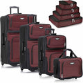 Travel Select Amsterdam 8-Piece Softside Expandable Luggage Set, Lightweight by Travel+Select
