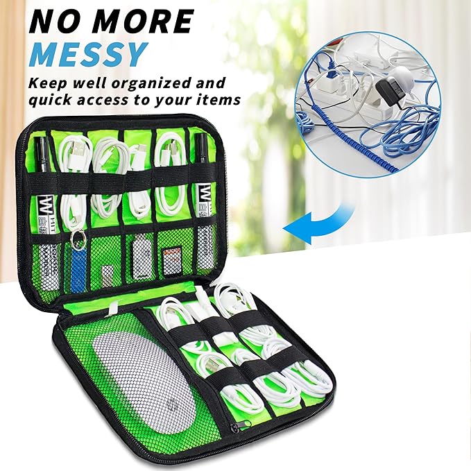 Electronics Organizer, Portable Cable Organizer Bags, Travel Electronic - Image 4
