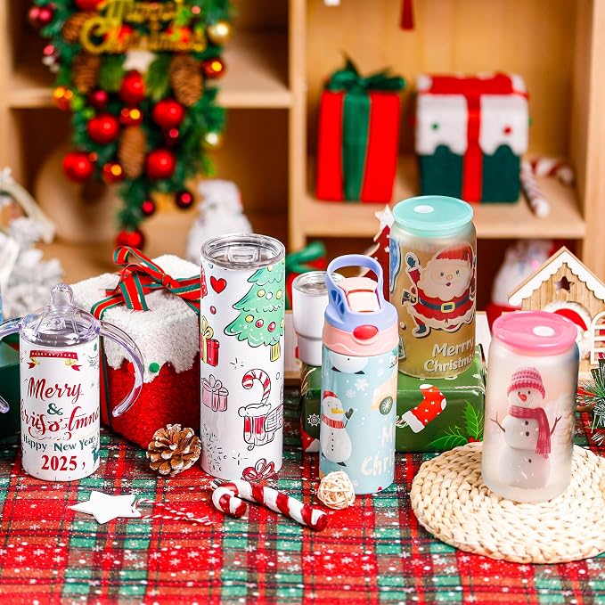 Joyclub 25 Pack 20 oz Sublimation Tumblers Bulk Sublimation Blanks for Heat Transfer Double Wall Insulated Straight SkinnyTumbler with Individually Gift Box and Shrink Wrap Film - Image 8