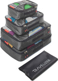 Travel Packing Cubes 5 pcs Luggage Organizer Set by Travelizer