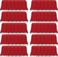60 Pieces Red Drawstring Backpack Bags Sports Sackpack Bulk Cinch Gym Bag by Topspeeder