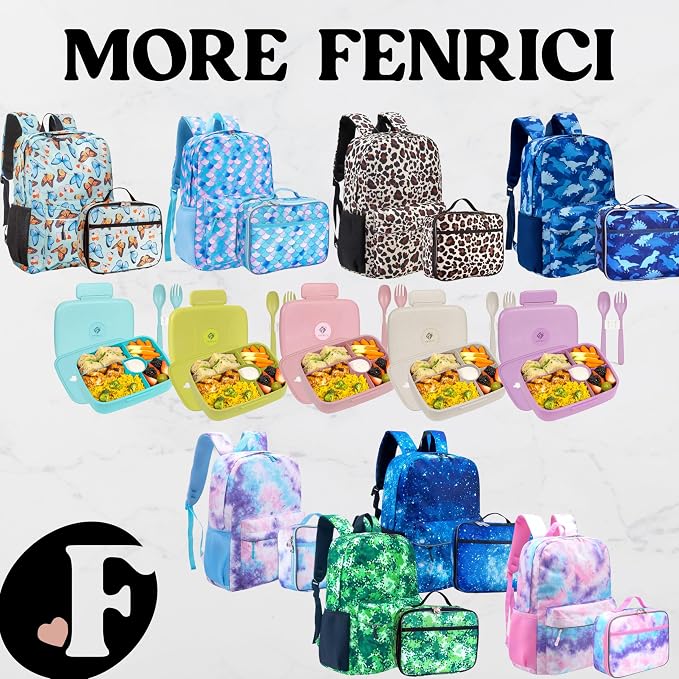 Fenrici Blue Lunch Box for Boys, Kids Insulated Lunch Bag for School, Soft - Image 8