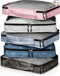 5 Pcs Packing Cubes for Suitcase Large Travel Cubes Carry on Luggage Organizer by Bulyoou