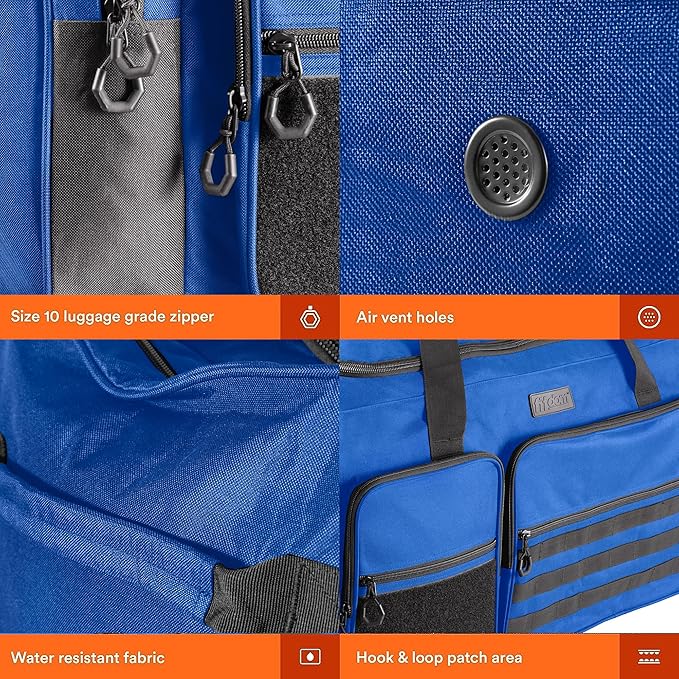 Fitdom 130L 36" Heavy Duty Extra Large Sports Gym Equipment Travel Duffle Bag - Image 5