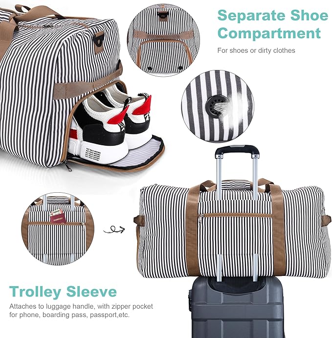 100L Duffle Bag for Travel, Large Foldable Waterproof Travel Duffel Bags - Image 5