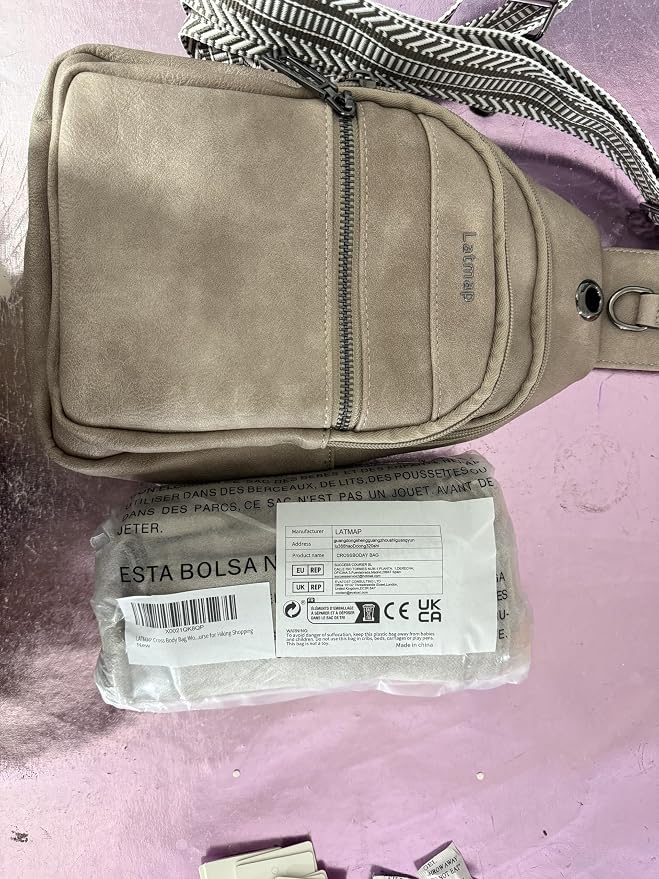 7L Sling Bag for Women Men Leather Small Sling Backpack Daypack Anti Theft - Image 14