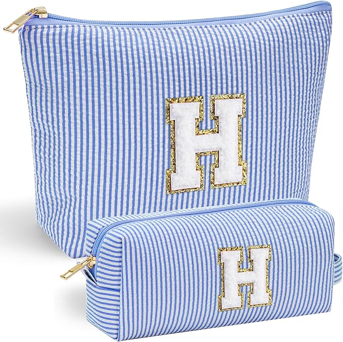 YOOLIFE Travel Makeup Bag for Women, Initial Make Up Bag by YOOLIFE
