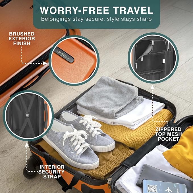 Luggage Sets 3 Piece, 22 Inch Carry on Luggage and 24 Inch Suitcases - Image 6