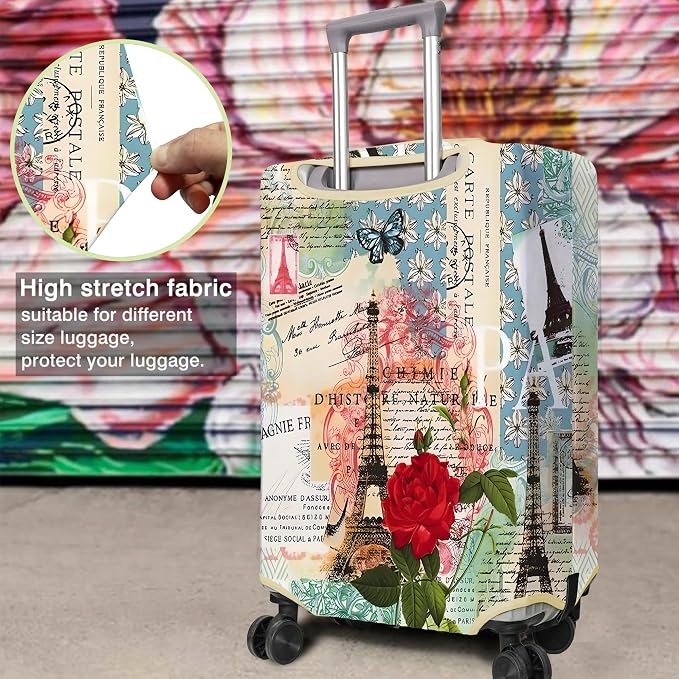 Travel Luggage Cover Suitcase Protector Fits 18-32 Inch Wheel Covers - Image 4