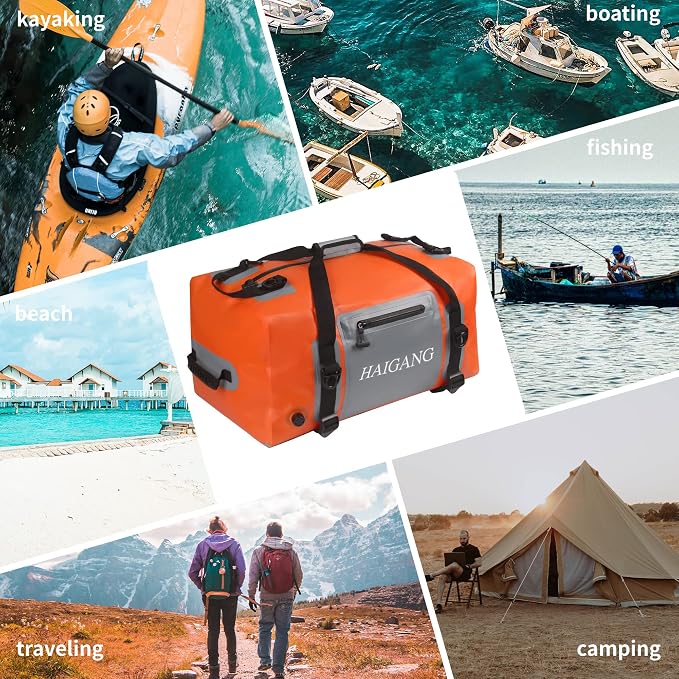 70L Waterproof Duffel Bag Travel Dry Bag, Large Capacity, Adjustable Thickened - Image 7