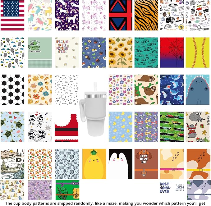 20-OZ Insulated Water Bottle,Insulated Stainless Steel Tumbler,Reusable Cold Drink Thermos,BPA-Free, Double-Wall Stainless Steel Water Bottle (Body Pattern Color-Blind Box, 20, Fluid Ounces) - Image 4