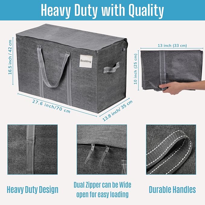 VENO 10 Pack Moving Bags, Heavy Duty, Moving Boxes Alternative, Packing Storage - Image 3