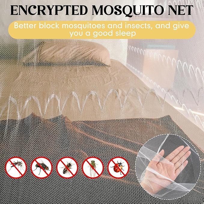 4 Corners Mosquito Net for Mosquiteros para Camas Bed Canopies Netting Bed - Image 5