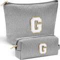 YOOLIFE Gifts for Girls, Women & Teenagers, Personalized Initial Makeup Bag by YOOLIFE
