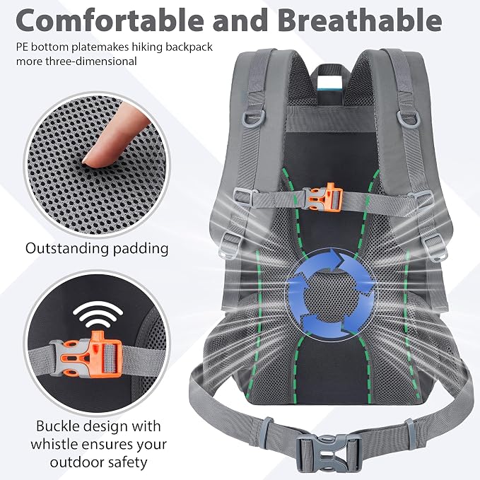 Hiking Backpack 30L Lightweight Travel Daypack Small Day Pack - Image 4