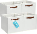 OrganiHaus White 12x12 Fabric Storage Bins by OrganiHaus