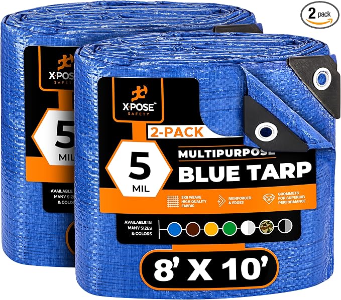 Better Blue Poly Tarp 8' x 10' by XposeSafety