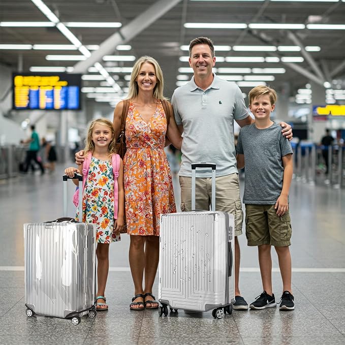 24 Inch Clear PVC Luggage Cover Protectors Suitcase Covers - Image 9