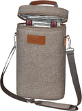 Tirrinia 2 Bottle Wine Gift Tote Carrier by Tirrinia