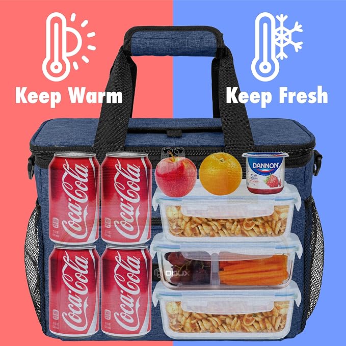 OPUX Soft Cooler Bag, Insulated Collapsible Lunch Cooler Tote - Image 3