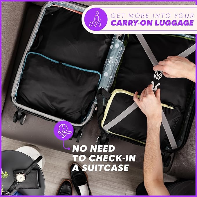Compression Packing Cubes Travel, 4 Set/6 Set Packing Cubes - Image 2