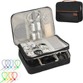 Electronics Accessories Organizer Bag, Waterproof Double LayerTravel Cable by Topbooc