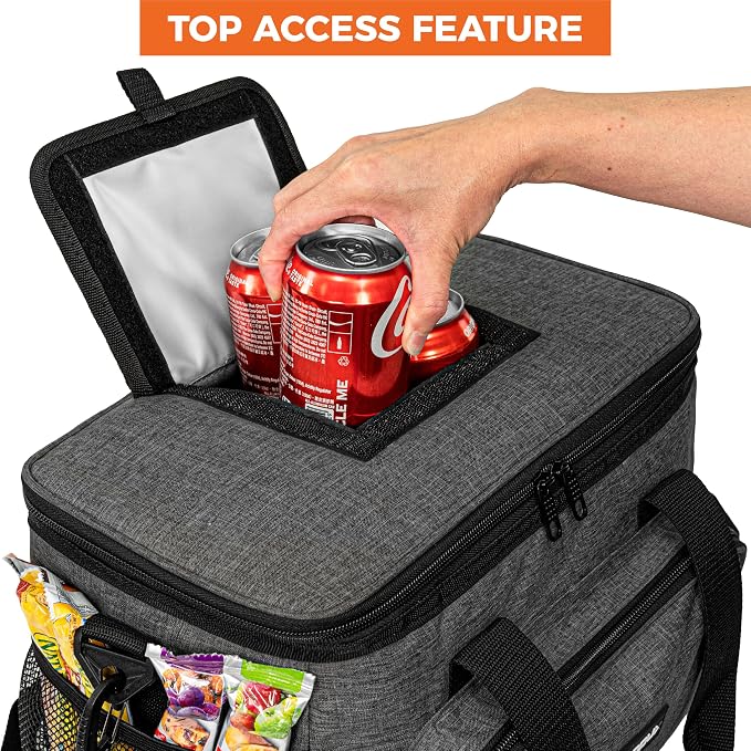 OPUX Soft Cooler Bag, Insulated Collapsible Lunch Cooler Tote - Image 4
